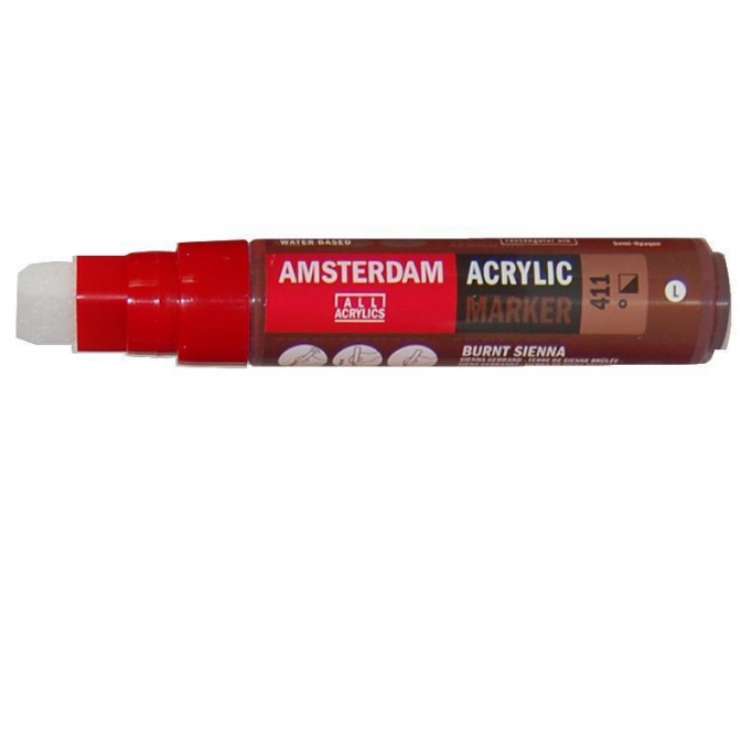 Talens amsterdam marker 411 burnt sienna large