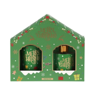Σετ αρωματικό diffuser - κερί Χριστουγεννιάτικο Christmas Tree
