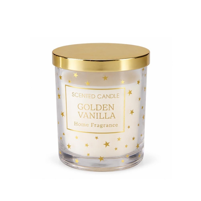 Αρωματικό κερί σε γυάλινο δοχείο Golden Vanilla Υ10xØ8,5εκ. Αρωματικό κερί σε γυάλινο δοχείο Golden Vanilla Υ10xØ8,5εκ.