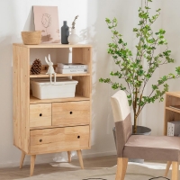Ραφιέρα με συρτάρια Nextdeco Natural μασίφ ξύλο Υ115x60x40εκ.