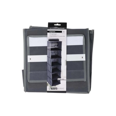 Κρεμαστή θήκη οργάνωσης ντουλάπας 6 θέσεων Y120x30x30εκ.