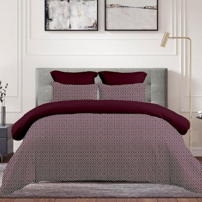 Σετ υπέρδιπλα σεντόνια red wine από 100% βαμβάκι 245x260εκ. Σετ υπέρδιπλα σεντόνια red wine από 100% βαμβάκι 245x260εκ.