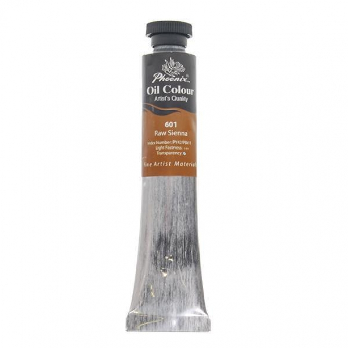 Phoenix χρώμα λαδιού 601 raw sienna, σωληνάριο 50ml