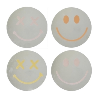 Καθρέφτης μικρός Smiley Face γυάλινος 25x25εκ.