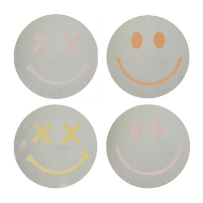 Καθρέφτης μικρός Smiley Face γυάλινος 25x25εκ.