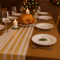 Διακοσμητικό ύφασμα ρολό Champagne Waves 150x28εκ. μπεζ