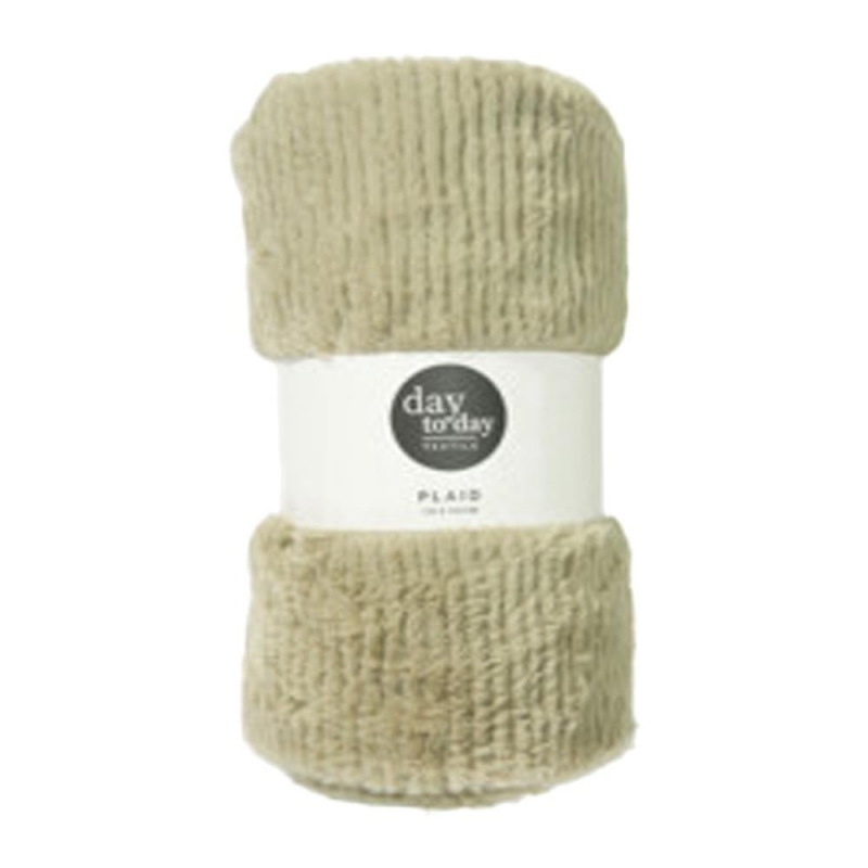 Κουβέρτα γούνινη υφή λαδί 150x125εκ. Κουβέρτα γούνινη υφή λαδί 150x125εκ.