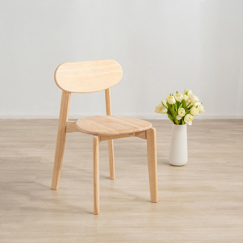 Καρέκλα Nextdeco Natural μασίφ ξύλο Y75,5x44x54εκ.