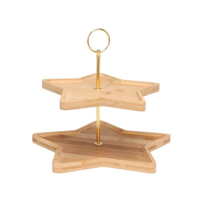 Ορντερβιέρα 2όροφη μπαμπού αστέρι 27×25εκ. Ορντερβιέρα 2όροφη μπαμπού αστέρι 27×25εκ.