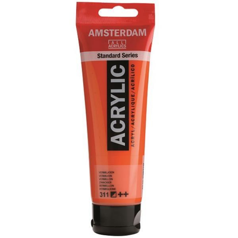 Talens amsterdam ακρυλικό χρώμα 311 vermilion 120ml Talens amsterdam ακρυλικό χρώμα 311 vermilion 120ml