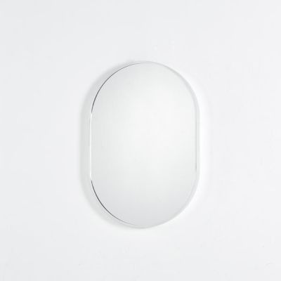 Καθρέφτης επιτοίχιος οβαλ Nextdeco ασημί μεταλλικό πλαίσιο 50x70εκ. Καθρέφτης επιτοίχιος οβαλ Nextdeco ασημί μεταλλικό πλαίσιο 50x70εκ.