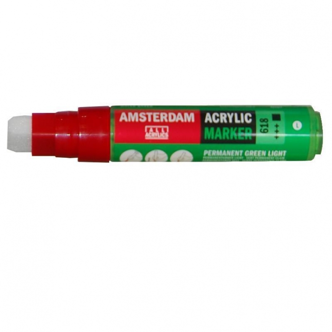 Talens amsterdam marker 618 perm. green l large