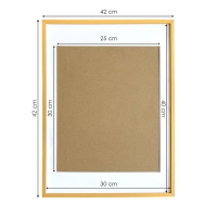 Κορνίζα τοίχου μεταλλική χρυσή με ακρυλικό τζάμι 40x30εκ. Κορνίζα τοίχου μεταλλική χρυσή με ακρυλικό τζάμι 40x30εκ.