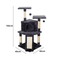 Γατόδεντρο - Ονυχοδρόμιο με πολλές πλατφόρμες Υ102×43×43εκ.