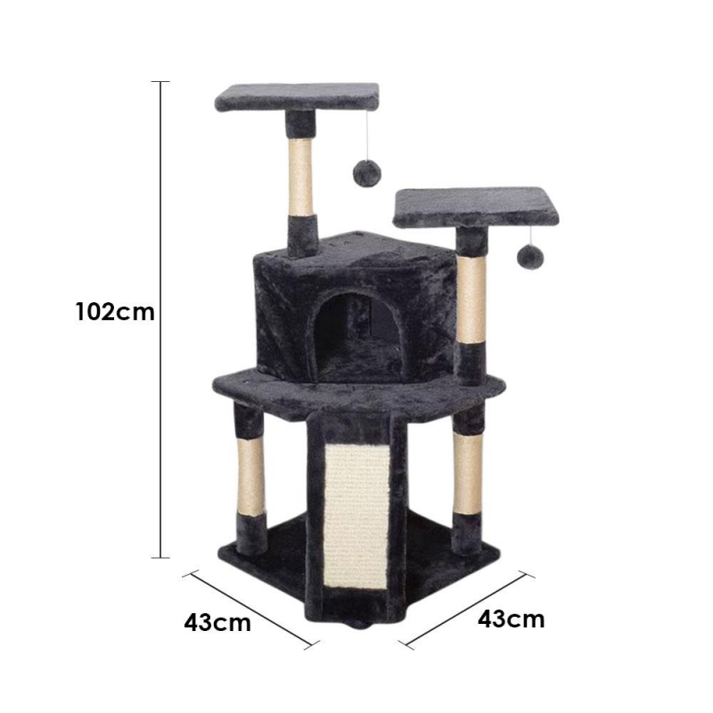 Γατόδεντρο - Ονυχοδρόμιο με πολλές πλατφόρμες Υ102×43×43εκ.