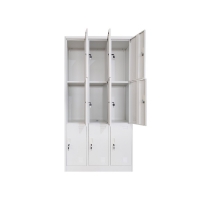 Ντουλάπι μεταλλικό Nextdeco 9 πόρτες με κλειδιά Υ185x90x40εκ.