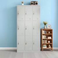 Ντουλάπι μεταλλικό Nextdeco 9 πόρτες με κλειδιά Υ185x90x40εκ.