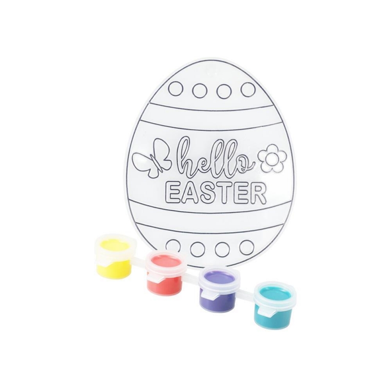 Πασχαλινό σετ ζωγραφικής διάφανο αυγό 13,2x6,3εκ.