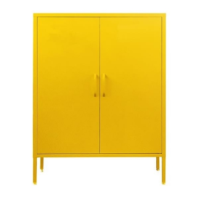 Ντουλάπα μεταλλική Nextdeco δίφυλλη κίτρινη Υ102x80x40εκ. Ντουλάπα μεταλλική Nextdeco δίφυλλη κίτρινη Υ102x80x40εκ.