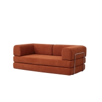Compressed Nextdeco καναπές-κρεβάτι πορτοκαλί 200x100x75εκ. Compressed Nextdeco καναπές-κρεβάτι πορτοκαλί 200x100x75εκ.