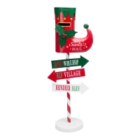 Γραμματοκιβώτιο Χριστουγεννιάτικο μεταλλικό με LED μπότα 25×20,5×61 εκ. Γραμματοκιβώτιο Χριστουγεννιάτικο μεταλλικό με LED μπότα 25×20,5×61 εκ.