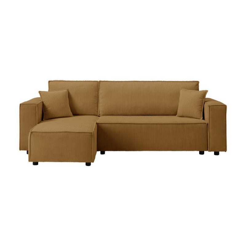 Καναπές - διπλό κρεβάτι Nextdeco γωνιακός με αποθηκευτικό χώρο κίτρινο Υ82×240×92-142εκ Καναπές - διπλό κρεβάτι Nextdeco γωνιακός με αποθηκευτικό χώρο κίτρινο Υ82×240×92-142εκ