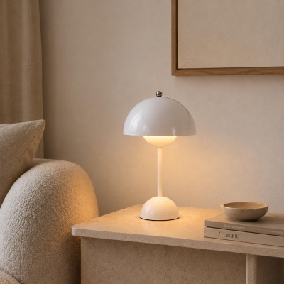 Φωτιστικό επιτραπέζιο Nextdeco LED μεταλλικό και ακρυλικό λευκό αφής Φ18xΥ31εκ.