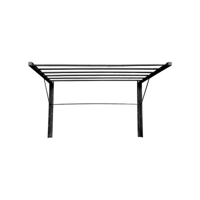 Απλώστρα τοίχου πτυσσόμενη μαύρη Π82x55εκ