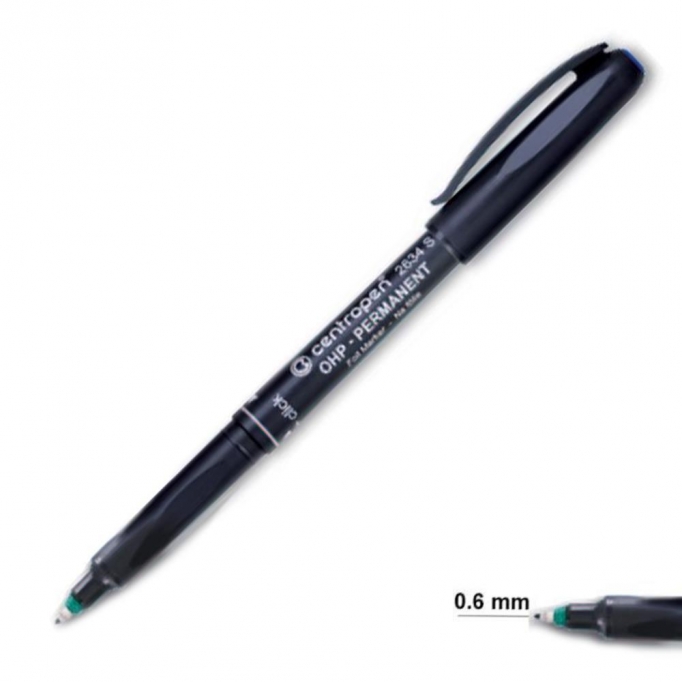 Centropen μαρκαδόρος ανεξίτηλος πράσινο fine 0,6mm