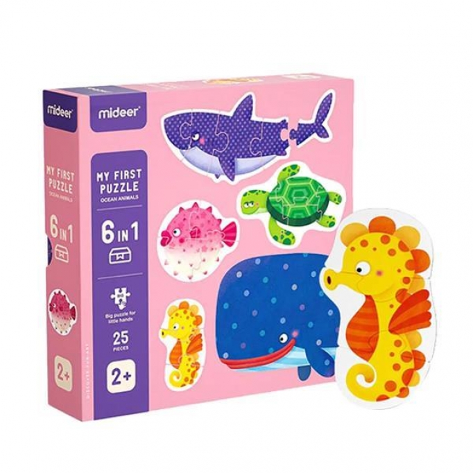 Mideer παζλ My first puzzle series 6 σε 1 "Magic ocean" 25τμχ