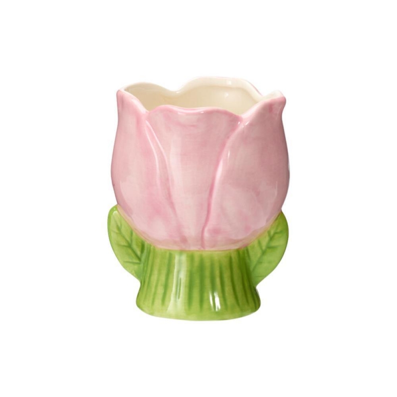 Γλάστρα κεραμική μωβ 9,5×8,5×10,7εκ.