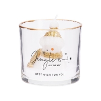 Αρωματικό κερί γυάλινο ποτήρι με χρυσό περίγραμμα Χιονάνθρωπος 8×7,5εκ Αρωματικό κερί γυάλινο ποτήρι με χρυσό περίγραμμα Χιονάνθρωπος 8×7,5εκ