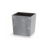 Γλάστρα - κασπώ Urbi beton effect γκρι Y23,5x24x24εκ.