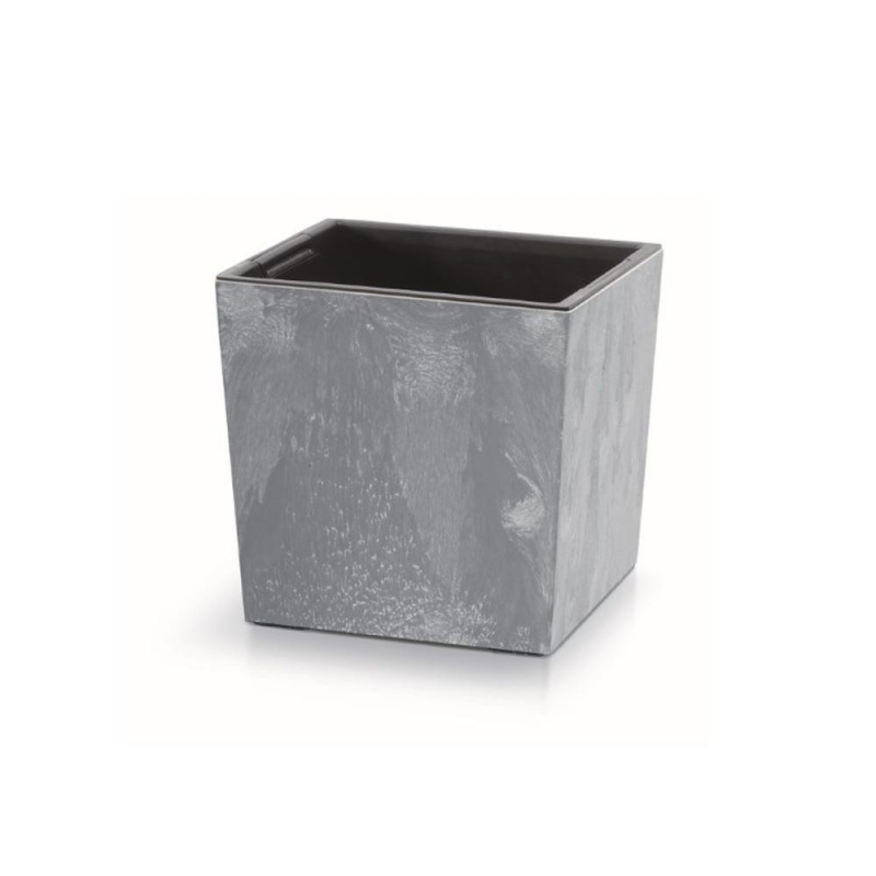 Γλάστρα - κασπώ Urbi beton effect γκρι Y23,5x24x24εκ.