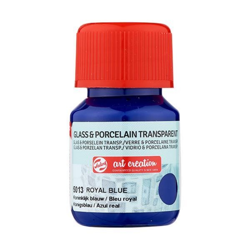 Talens χρώμα glass/porcelain transparent 5013 royal blue 30ml Talens χρώμα glass/porcelain transparent 5013 royal blue 30ml