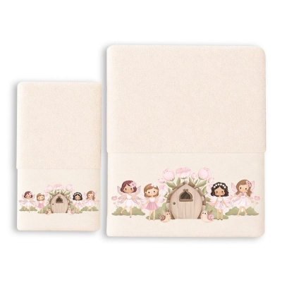 Σετ παιδικές πετσέτες Fairytale 100% βαμβάκι πεννιε 480gsm