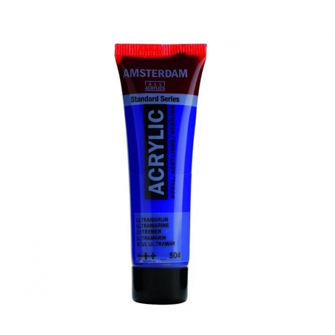 Talens amsterdam ακρυλικό χρώμα 504 ultramarine 120ml