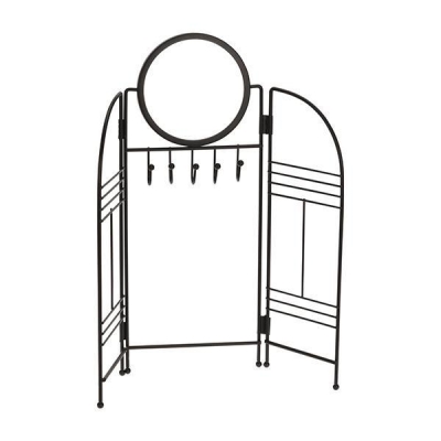 Βάση οργάνωσης κοσμημάτων με καθρέφτη μαύρη 33x4xΥ31,5εκ