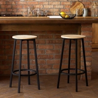 Σκαμπό bar μεταλλικό Nextdeco φυσικό ξύλο Υ70xØ38εκ. Σκαμπό bar μεταλλικό Nextdeco φυσικό ξύλο Υ70xØ38εκ.