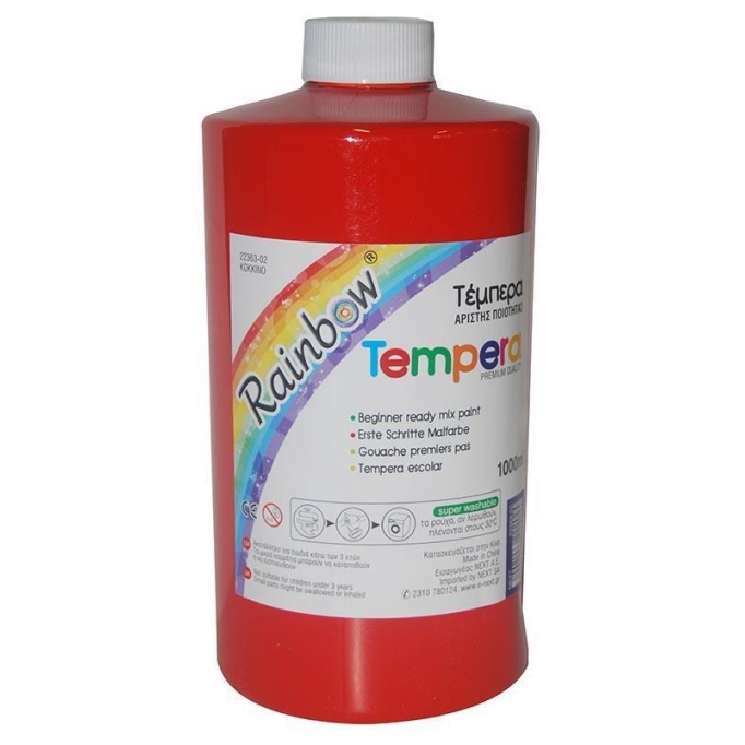 Rainbow τέμπερα κόκκινη 1000ml