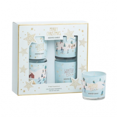 Αρωματικό κερί σετ 4 γυάλινα Fairytale 4,5×5,2εκ. Αρωματικό κερί σετ 4 γυάλινα Fairytale 4,5×5,2εκ.