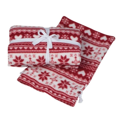 Xριστουγεννιάτικη κουβέρτα fleece κόκκινη 130χ170εκ. Xριστουγεννιάτικη κουβέρτα fleece κόκκινη 130χ170εκ.