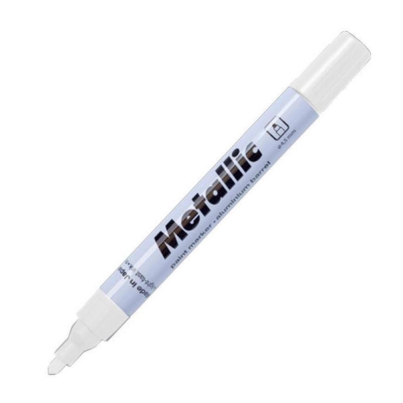 Centropen μαρκαδόρος ανεξίτηλος μεταλ. λευκός 1,5-2,5mm Centropen μαρκαδόρος ανεξίτηλος μεταλ. λευκός 1,5-2,5mm