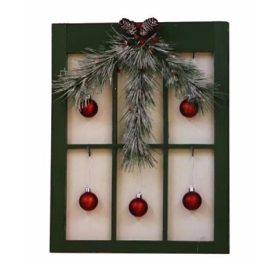 Ξύλινο παράθυρο με χριστουγεννιάτικη διακόσμηση Y35x4x45εκ. Ξύλινο παράθυρο με χριστουγεννιάτικη διακόσμηση Y35x4x45εκ.