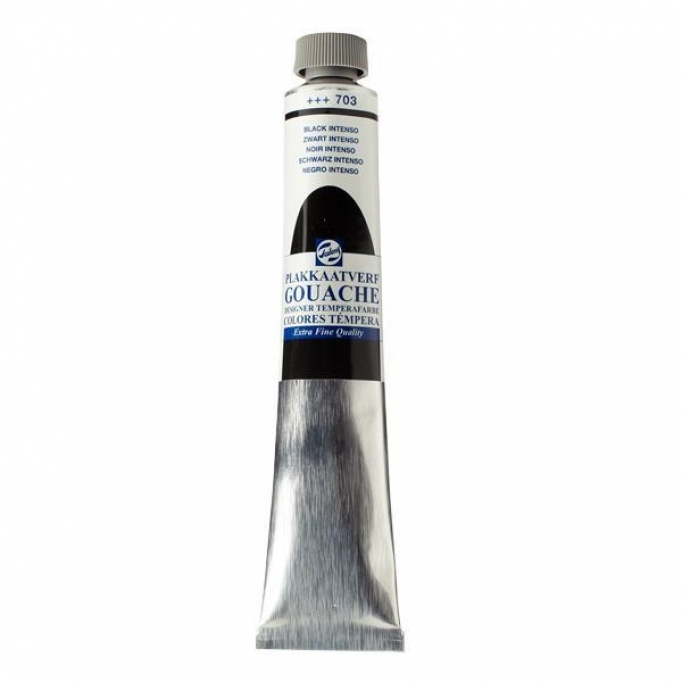 Talens τέμπερες extra fine 703 black intenso 60ml