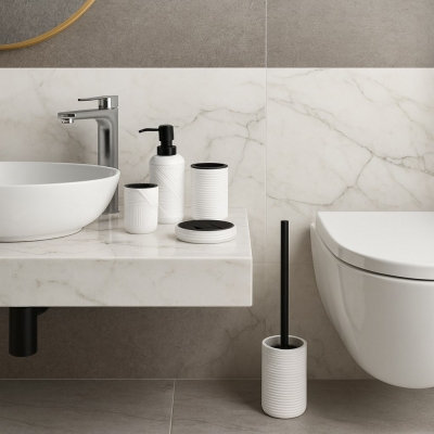 Σετ αξεσουάρ μπάνιου Sevilla πλαστικό 3 τεμαχίων Σετ αξεσουάρ μπάνιου Sevilla πλαστικό 3 τεμαχίων