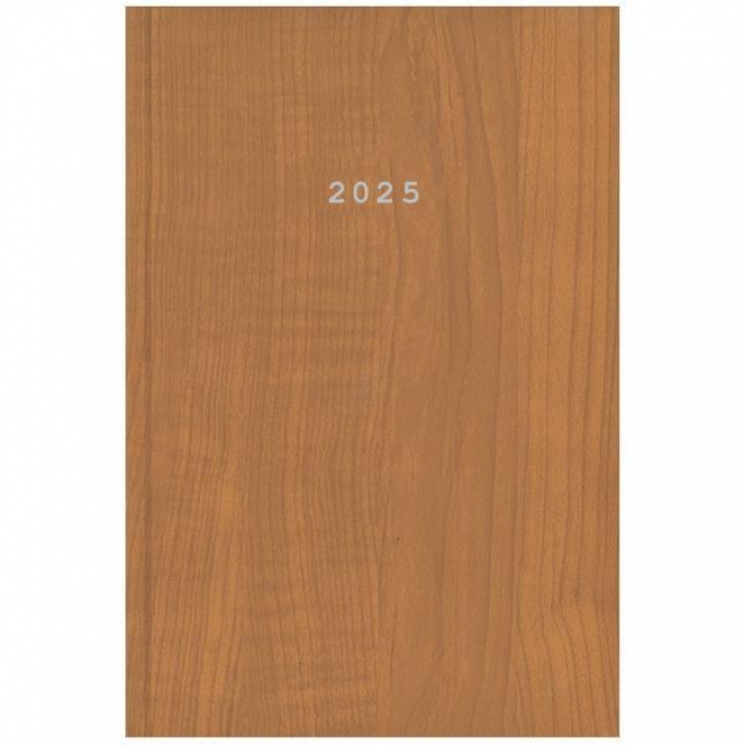 Next ημερολόγιο 2025 wood ημερήσιο δετό ταμπά 17x25εκ.