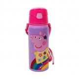 Παγούρι αλουμινίου "Peppa" 600ml με λουράκι