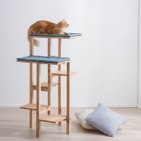 Γατόδεντρο Nextdeco Natural μασίφ ξύλο Υ113,5x54x60εκ.