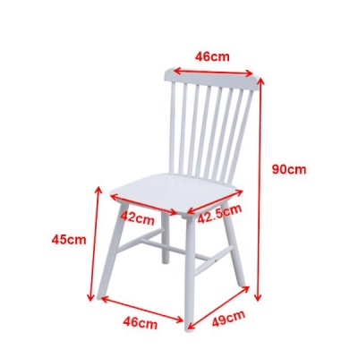 Καρέκλα ξύλινη Nextdeco Setra λευκό Υ90x50x51εκ Καρέκλα ξύλινη Nextdeco Setra λευκό Υ90x50x51εκ
